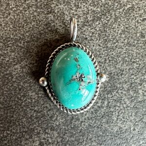Turquoise Sterling Silver Pendant
